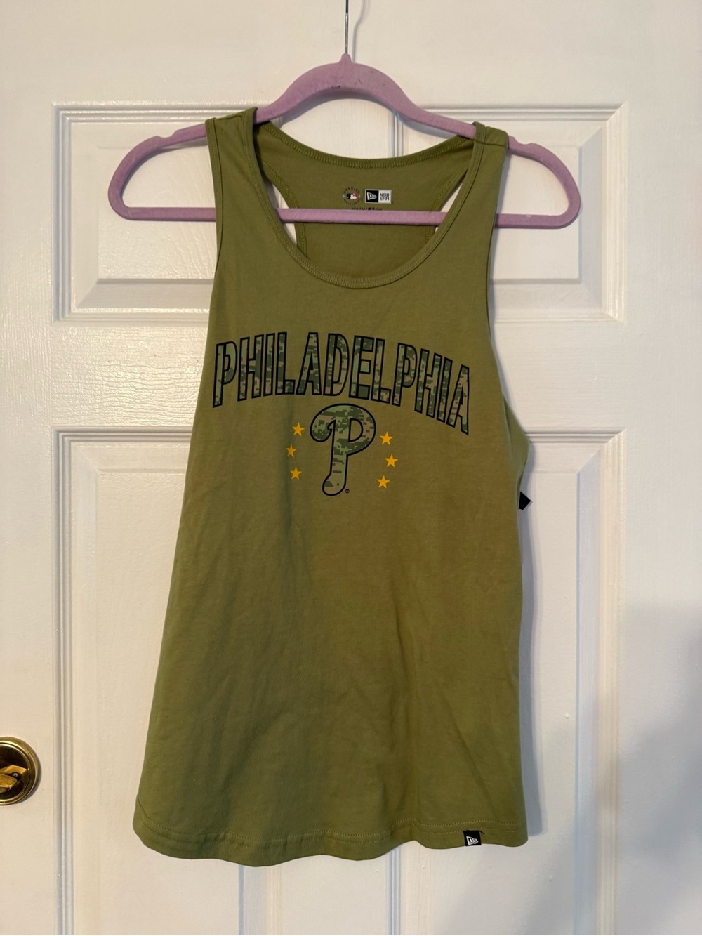 New Era Olive Green MLB Graphic Tee Philadelphia Phillies